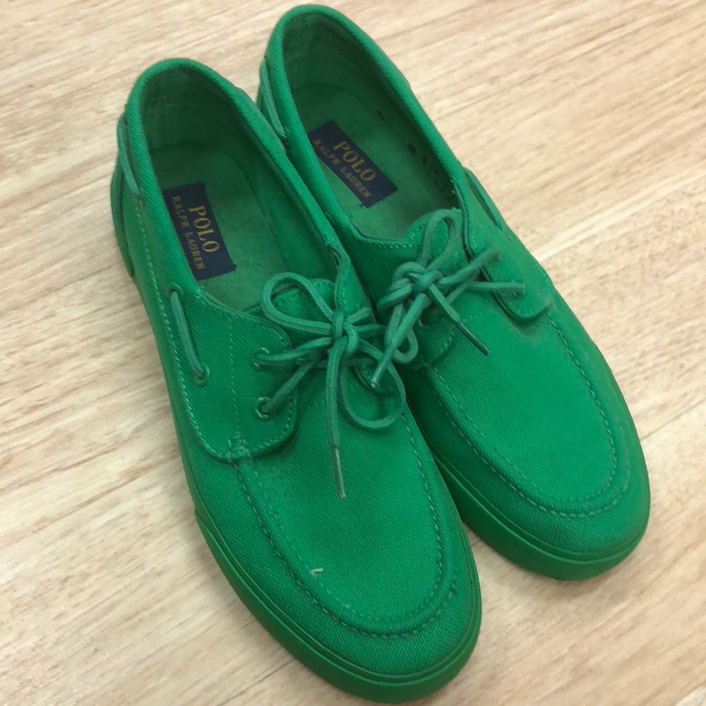 ALL GREEN RALPH LAUREN SHOES